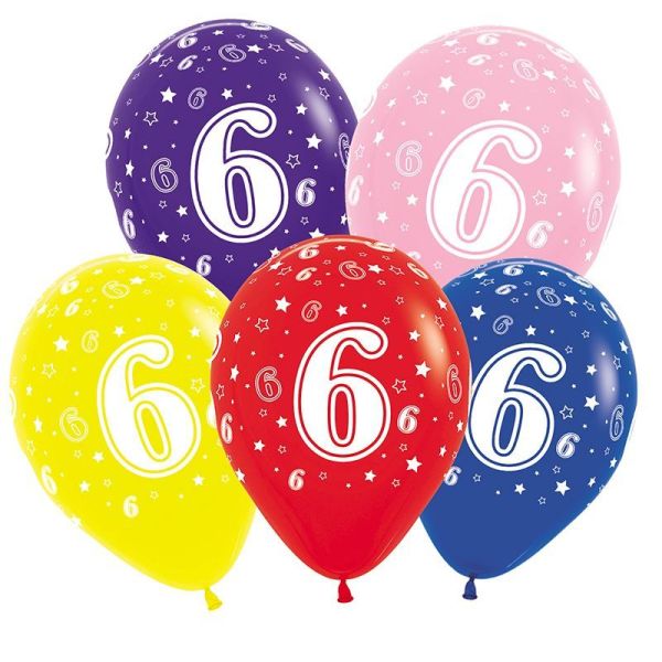 Шар с цифрой 6
