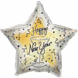 Шар-звезда Happy New year