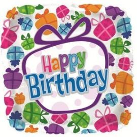 Шар-квадрат Happy birthday