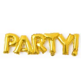Шар-надпись PARTY, золото