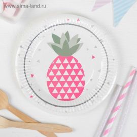 Тарелки Ананас, 6шт, 18см