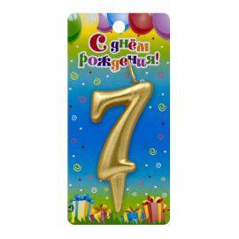 Свеча 7, золото
