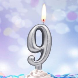 Свеча 9, серебро