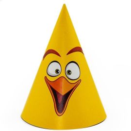 Колпаки Angry Birds, желтый, 6шт