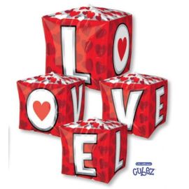 Шар куб, буквы LOVE