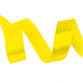 Лента атлас Желтый, 1,2см, 1м