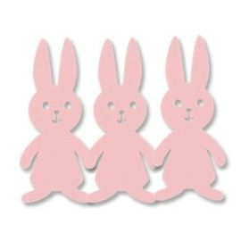 Фигурка мягкая Зайчик,розовый, 15см