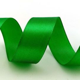 Лента атлас зелёный, 0,7см, 1м