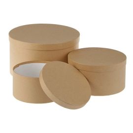 Коробка крафт круглая 1