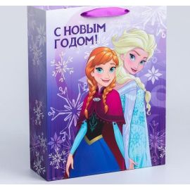 Пакет бумажный С НГ, холодное сердце