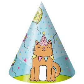 Колпаки Котёнок и шарики, 6шт