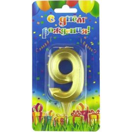 Свеча 9, золотые грани
