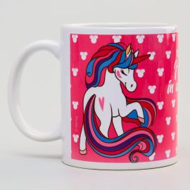 Кружка «I belive in unicorns», Минни Маус, 350 мл