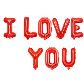 Шар-надпись I love you, красный