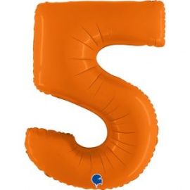 Цифра 5, оранжевая