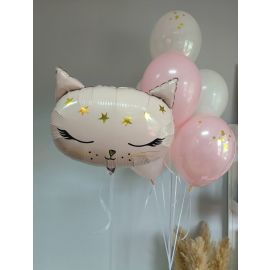 Набор шаров с кошечкой