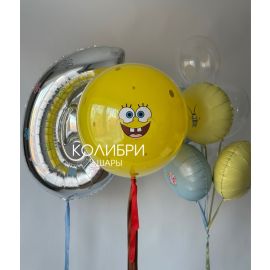 Набор шаров с цифрой и большим шаром