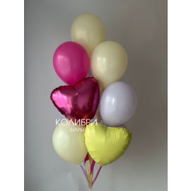 Связка шаров в летней гамме