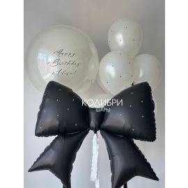 Набор шаров для девушки с бантом