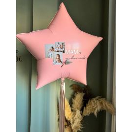 Большая звезда с фотографиями и надписью