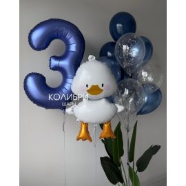 Набор шаров для мальчика с гусём