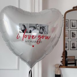 Большое сердце с вашими фото и надписью для мужа