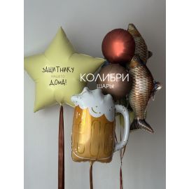 Набор шаров с рыбами и пивом